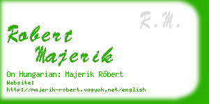 robert majerik business card
